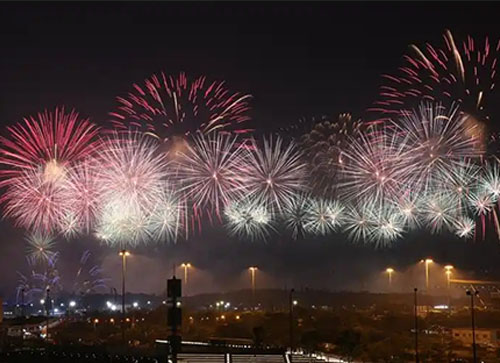 靖远县焰火晚会